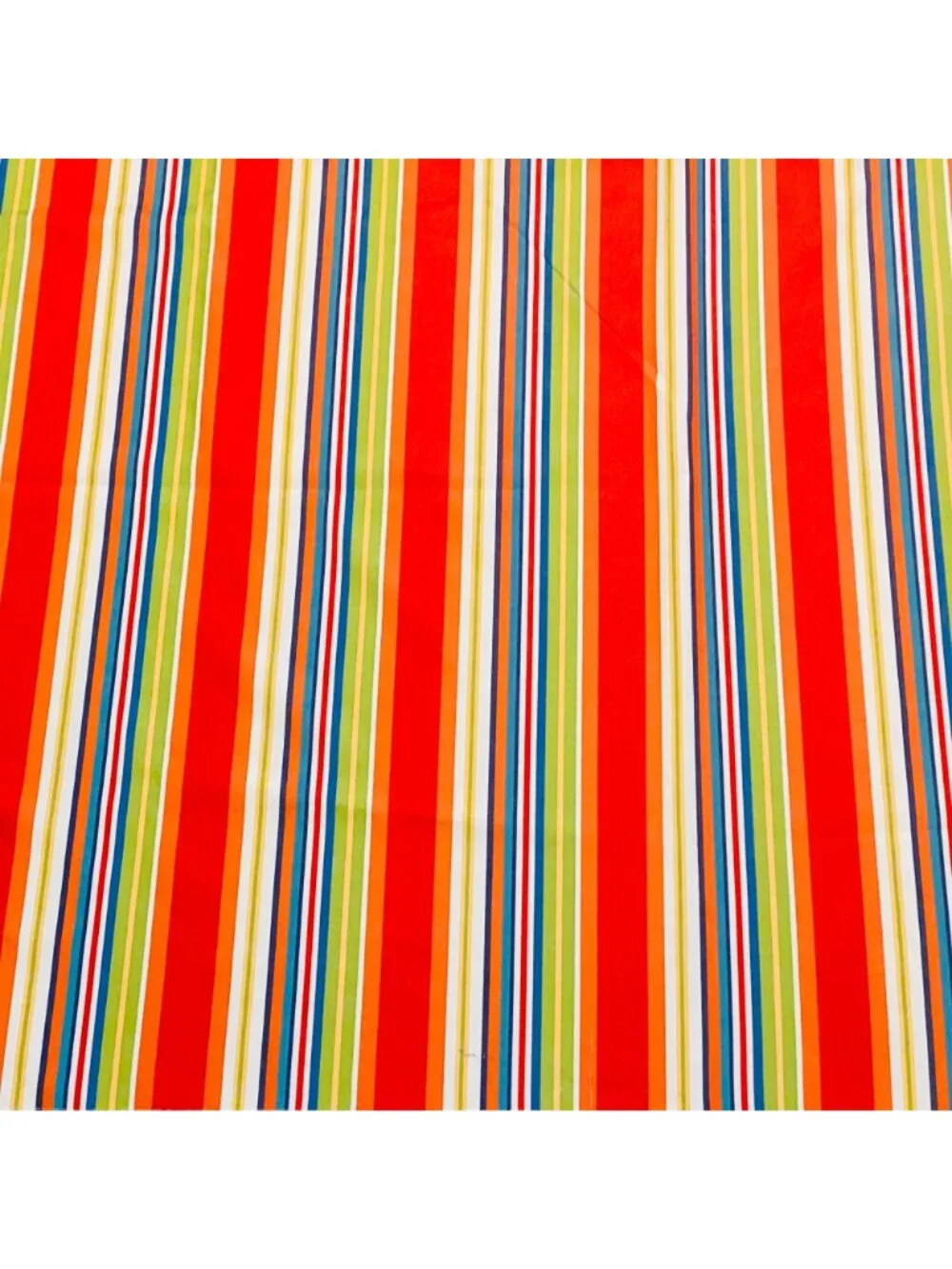 Striped Outdoor Table Cover With Umbrella Hole Multicolor Design Patio Dining